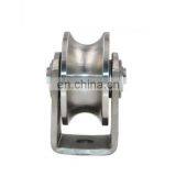 73*30mm SUS201 U Groove Wheels Pulley Drawer Sliding Gate Castor Roller thumbnail-1