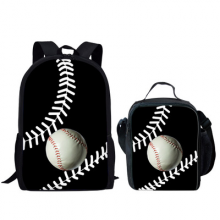 Cartoon Ball Game Pattern Schoolbags Student Backpack Set Unisex OEM Customized Logo thumbnail-1