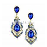 2015 Fashion Costume Jewelry Natural Amethyst Druzy Earring Arete Para Novia Cristal Crystal With Diamante thumbnail-6