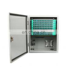 MT-1301 Fiber optic 96 core fully loaded wall mount type outdoor SPCC telecom SC/FC IP65 connecting cabinet or without splicing