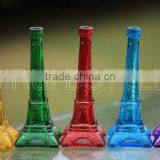 Colorful glass vase,Colored glass eiffel tower centerpieces