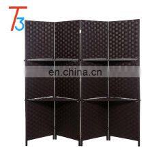 4 Panel Sliding Wall Partitions Movable Room Divider Screen thumbnail-3