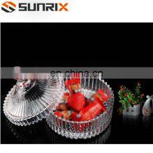 Glass Sugar Serving Bowl With Lid thumbnail-3