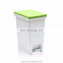 Square Kitchen Plastic Foot Step Pedal Waste Bin pp Pedal Bin Cheap Price Kitchen Waste Bin thumbnail-2