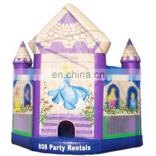 Newest princess outdoor bouncer bounce house white inflatable white castle