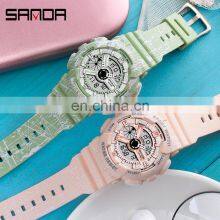 Sanda 799G 292L New Young Digital Wrist Watches for Girls Boys LED Water Resistant Luminous Sport Functional Sanda Watches thumbnail-5