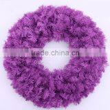 PVC 45cm 50cm 60cm purple color christmas wreath
