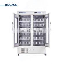BIOBASE China Blood Bank Refrigerator BBR-4V608 608L Big Refrigerator Glass Door for Lab thumbnail-2