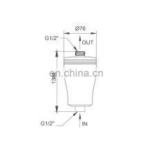 OEM Service Chlorine Removal Stainless Steel Water Filter Skin Care Hard Water Shower Filter thumbnail-4