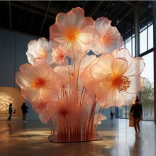 Large paper flower custom giant simulation flower sculpture fantasy flower device