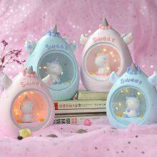 LED Resin Unicorn Night Light For Children Baby Kids Bedside Lamp Children Toy Animal Bedroom Decor Lighting Xmas Birthday Gift thumbnail-6
