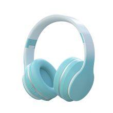 Gradient Design Colorful Microphone Headset Noise Cancelling Over Ear Headphones Cartoon BT Stereo Headphone thumbnail-2