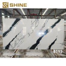 Modern Design Artificial Quartz Countertop Slab Indoor Printed for Villa Bedroom Hotel Bathroom Table Top Kitchen Dining Indoor