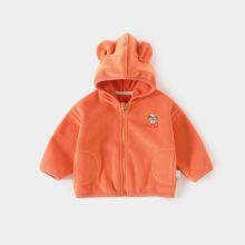 Children's Fleece Jacket Baby Newborn Coat Kids Warm Clothes Hoodie thumbnail-3