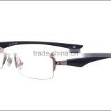 Fashion Design Half Rim Metal TR90 Men Eyeglasses Frame thumbnail-3