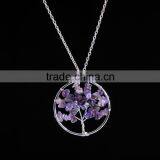 Jewelry Making Supplies Amethyst Moon Light Stone Red Jasper Green Aventurine Natural Stone Colours Necklace SMJ0173 thumbnail-3