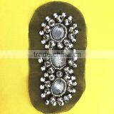 New Arrival Handmade Crystal Beaded Applique Work Design for Shoulder Decoration thumbnail-4