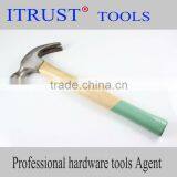 Green Wooden Handle American Claw Hammer HM1058 thumbnail-1