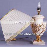 White and Gold Ceramic Lamp Table thumbnail-6