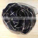 Black Italian Silk Scarf 100%silk Scarf Personalized thumbnail-2