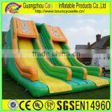 2 Lane Inflatable Plastic Dry Slide For Amusement thumbnail-3