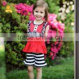 Miss123 Apparel Factory Direct Patriotic Outfit Kids Summer Matching Set Shorts Baby Set for 4th of July thumbnail-2