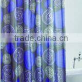 Letter Printed Fresh Style Polyester Mildew Resistant Shower Curtain thumbnail-2