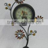 100810EA-Acrylic Diamond Metal Table Clock