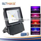 DLC cUL CE UL 80w IP65 LED flood light RGB with 5 years warranty