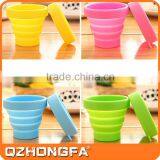 China Factory Wholesale Good Quality Silicone Plastic Travel Fold Cup thumbnail-2