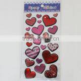 Wenzhou Factory Lovely Heart Cute Custom Design Epoxy Sticker/High Quality Cheap Clear Epoxy Sticker thumbnail-1