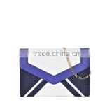 CL11-101 Navy envelope clutch bag, blank laser clutch bag PU