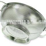 Stainless Steel 3 Qrt Kitchen Strainer With Large Stable Base thumbnail-1