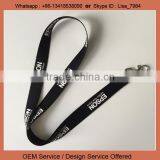 Custom Color and Logo Cheap Satin Polyester Lanyard Company Lanyard Logo thumbnail-1