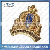 Custom Souvenir Promotional Zinc Alloy 3D Gold Metal Lapel Pin thumbnail-3