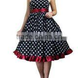Strapless Polka Dot Swing Dress thumbnail-1
