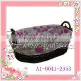 Fashion Style Wicker Bread Basket With Flower Liner thumbnail-1