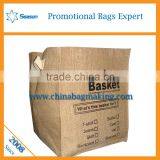 Hot Sale Leather Handle Shopping Jute Bags Hessian Cloth Burlap Sack Linen Bag thumbnail-2