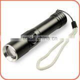 mini LED zoom flashlight 18650 Adjustable focal length flash light torch with power XPG 5w