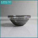 Black Spray Small Beaded Glass Soup Bowl thumbnail-2