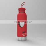 2016 custom glass bottle /water bottle/ drink bottle with silicone sleeve                        
                                                Quality Choice