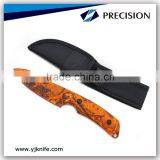 Orange Color Coating Outdoor Survival Knife With Wire Cutter and Pouch for Clip thumbnail-1