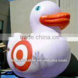 Purple inflatable duck