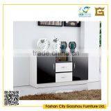 Modern Home Furniture Wooden High Gloss 2 Door Wine Cabinet/sideboard With Drawers thumbnail-1