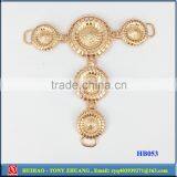 Gold Plating Metal Sandal Shoe Chain Part Decoration HB053 thumbnail-1