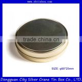 Round metal container/metal tin container