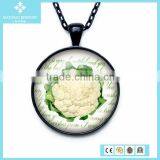 925 Silver Black Plated Glass Pendant With Carrot thumbnail-6