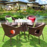 Hot Selling New Style Cheap Old Europe Style PE Rattan Garden Furniture Table Set thumbnail-1