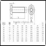 Black 10.9 Grade ISO 7380 Hex Socket Button Head Screw thumbnail-6