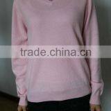 V-neck Pure Cashmere Women's Sweater thumbnail-1
